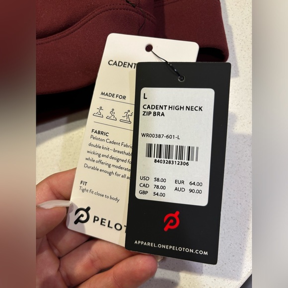 Peloton Cadent High Neck Zip Bra - Picture 13 of 13